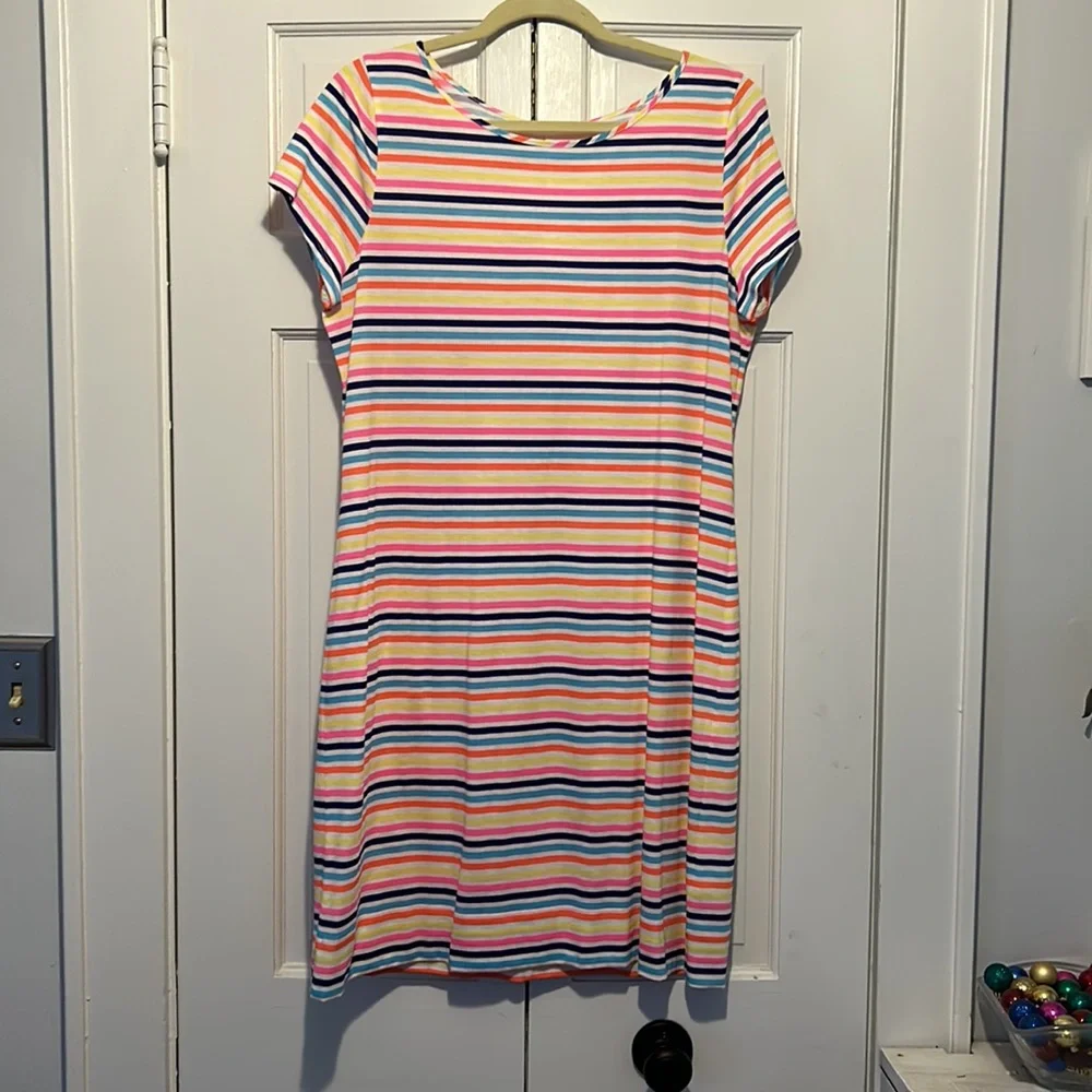 Lilly Pulitzer Striped Short Sleeve Dress - Picture 2 of 4